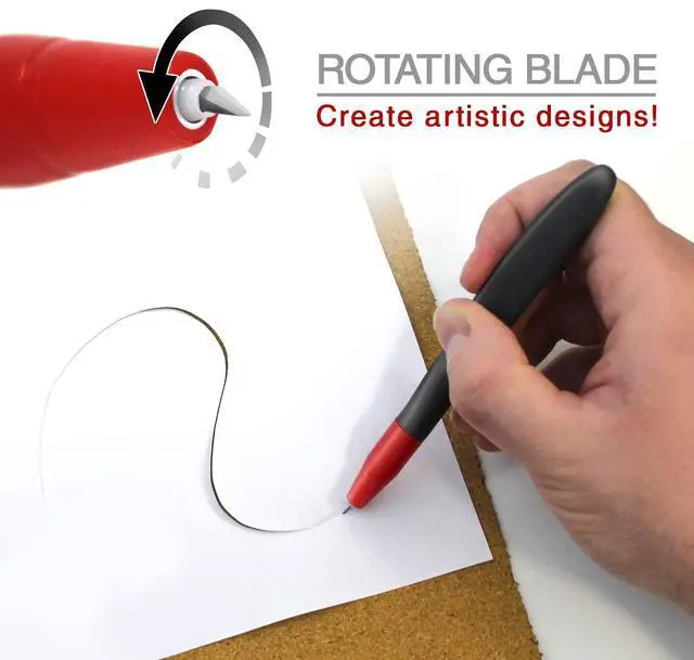 Alt view image 4 of 6 - 360 Degree Comfort Grip Swivel Blade Craft Cutting Knife