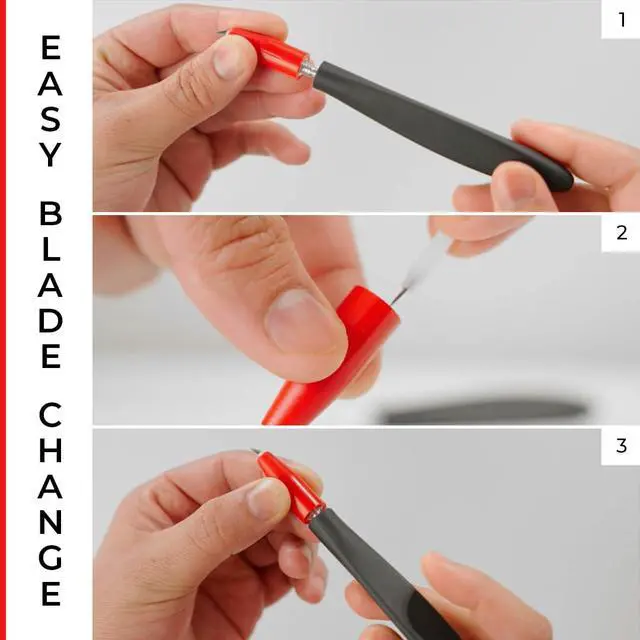 Alt view image 5 of 6 - 360 Degree Comfort Grip Swivel Blade Craft Cutting Knife