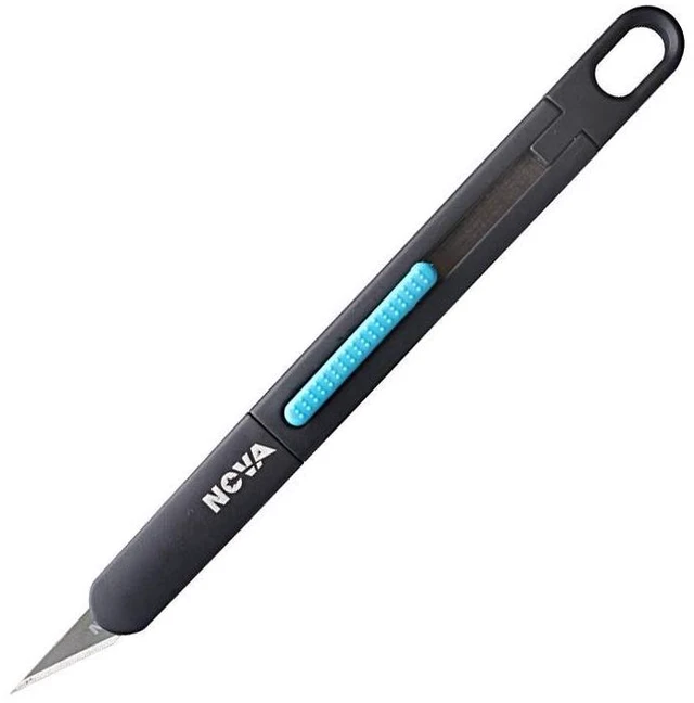 Main image of Precision Craft & Hobby Knife, Premium Safety Cutter for Trimming, Vinyl Weeding and Art, Innovative Flat Design for a Better Use, Retractable #11 Fine Point Blade, Super Slim and Safe