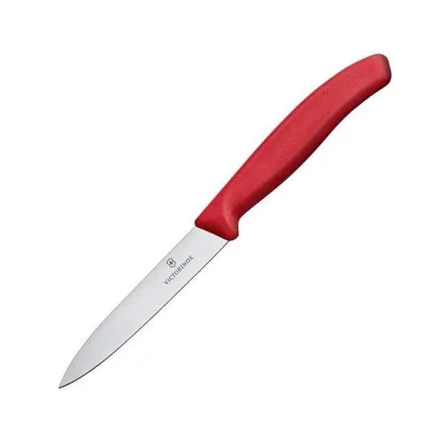 Alt view image 4 of 6 - "VIC-6.7631 Swiss Classic Paring 3¼"" Serrated Spear Point Blade 5/8"" width at handle Red", multicolor, m