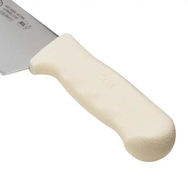 Alt view image 2 of 4 - 8" White Chef's Stainless Steel Knife | Razor sharp blade, NSF listed, Restaurant service, Great for Meat Prep, Vegetable Prep, Bread Service and Kitchen Prep