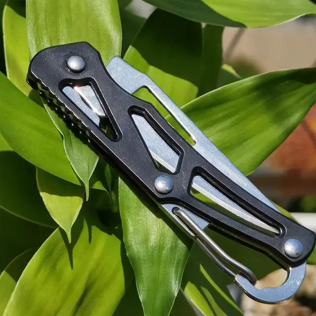 Alt view image 5 of 6 - 6Pcs Pocket Knives, Stainless Steel Folding Knife with Clip (6 Colors) | Compact size, Lightweight, Portable for camping, hiking & outdoor activities, Multicolor