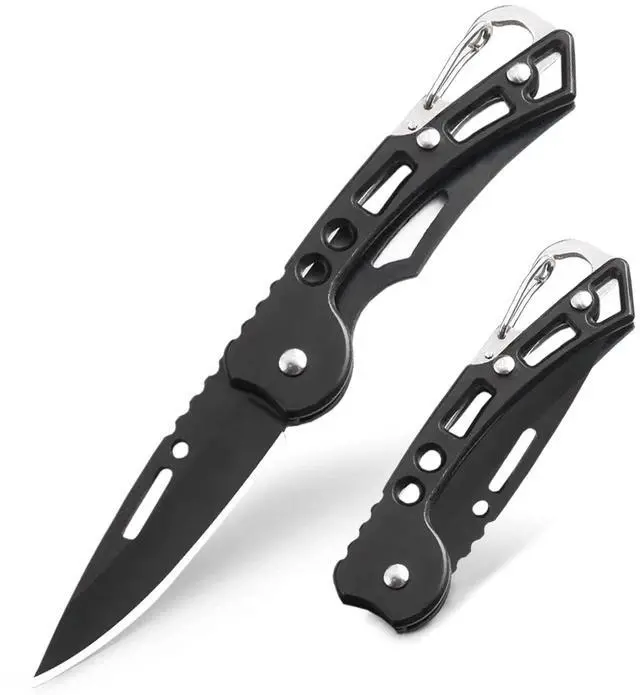 Main image of EDC Pocket Knife for Men, Small Folding Keychain Knife with clip, Stainless Steel Knife Box Cutter for Women, Pocket Knives for Outdoor Camping Hiking, Mens Gift