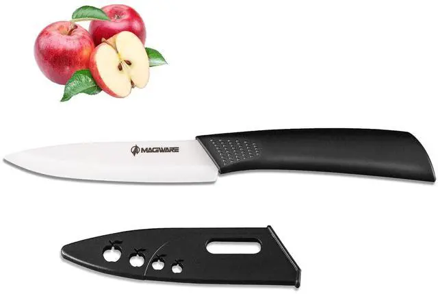 Main image of Paring Knife, Classic 4 inch Ceramic Paring Knife with Sheath Cover for Fruit and Vegetable,Longer Sharp Rust Proof Stain Resistant