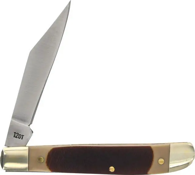 Alt view image 6 of 6 - 12OT Pal Traditional Folding Pocket Knife with 2.2in High Carbon Stainless Steel Blade, Sawcut Handle, and Convenient Size for EDC, Whittling, Camping, Hunting, General Use, and Outdoors