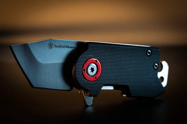 Alt view image 3 of 6 - Benji 2.5in High Carbon S.S. Folding Keychain Knife with 1.75in Modified Tanto Blade and G10 Handle for Outdoor, Tactical, Survival and EDC,Black