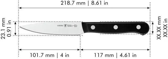 Alt view image 3 of 7 - Solution 4-Inch Paring Knife, Razor-Sharp, German Engineered | Informed by 100+ Years of Mastery. Dishwasher safe, Comfortable Grip. Great for Peeling, Coring and Slicing.