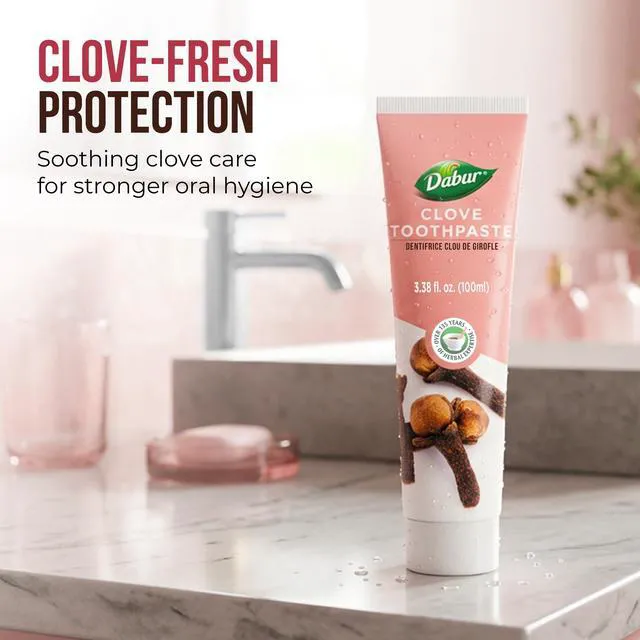 Alt view image 2 of 7 - Clove Toothpaste - Fluoride Free Toothpaste for Fresh Breath - 100ml | Clove Toothpaste Fluoride Free & Cavity Protection, Freshens Breath Naturally, Herbal Toothpaste for Stronger Teeth & Gums