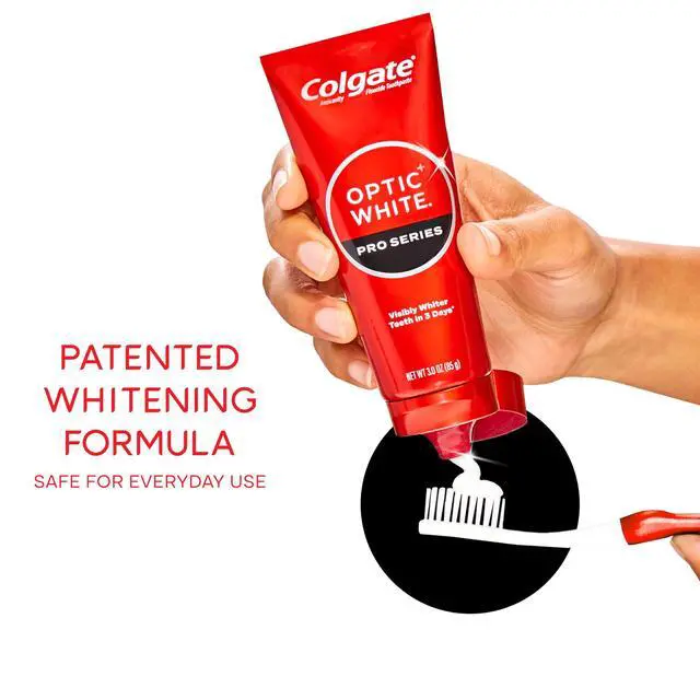 Alt view image 3 of 6 - Optic White Pro Series Vividly Fresh Hydrogen Peroxide Toothpaste, Teeth Whitening Toothpaste, Effectively Removes Tea, Coffee, and Wine Stains, Enamel-Safe for Daily Use, 3.0 oz