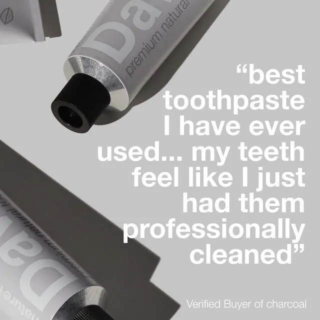 Alt view image 6 of 7 - Charcoal Toothpaste Whitening SLS Free Enamel Safe Peppermint 5.25oz | Antiplaque Protection, Fluoride Free Formula, Packaged in a Recyclable Metal Tube for Less Plastic Waste