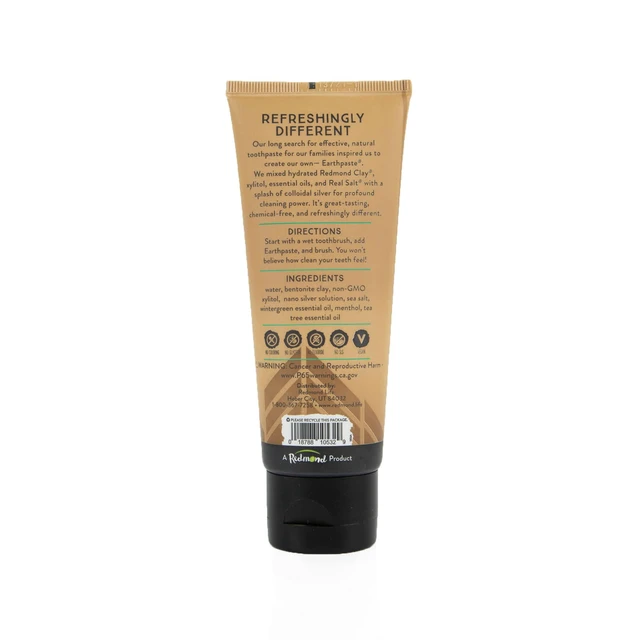 Alt view image 2 of 6 - Earthpaste with Silver - Natural Non-Fluoride Toothpaste, 4 Ounce Tube (Wintergreen)