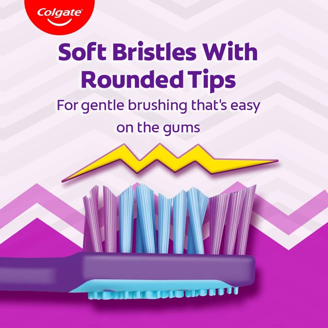 Alt view image 5 of 7 - ZigZag Toothbrush for Deep Inter dental Clean with multi angle zig zag bristles (Medium, Pack of 6)