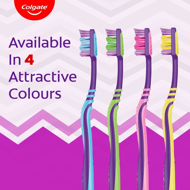 Alt view image 6 of 7 - ZigZag Toothbrush for Deep Inter dental Clean with multi angle zig zag bristles (Medium, Pack of 6)