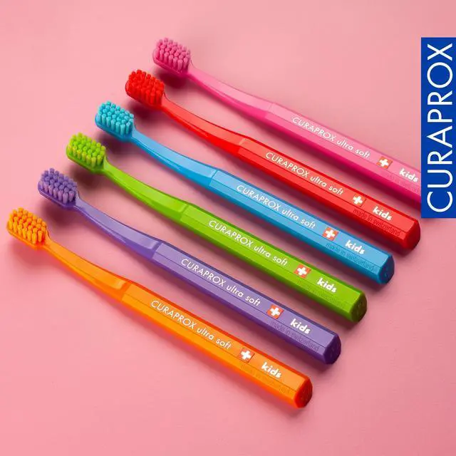 Alt view image 7 of 7 - CS Kids Toothbrush for Ages 4-12, Random Color, Single Pack | Dentist Recommended, Ultra-Soft Filaments, Gentle to Gums, Swiss Oral Care