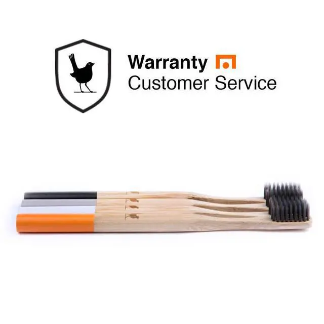 Alt view image 7 of 7 - Bamboo Toothbrush with Soft Charcoal Infused Bristles | Set of 4