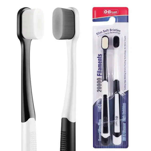 Main image of Ultra Soft Toothbrush for Sensitive Gums, 20k Nano Floss Bristles Toothbrushes