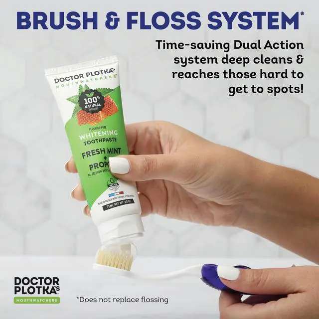 Alt view image 3 of 6 - Soft Flossing Folding Travel Toothbrush, Pack of 2, Assorted | Folding Travel Brush with Floss-Tip Bristles, Soft, For Sensitive Teeth and Gums, BPA Free, Cover Included