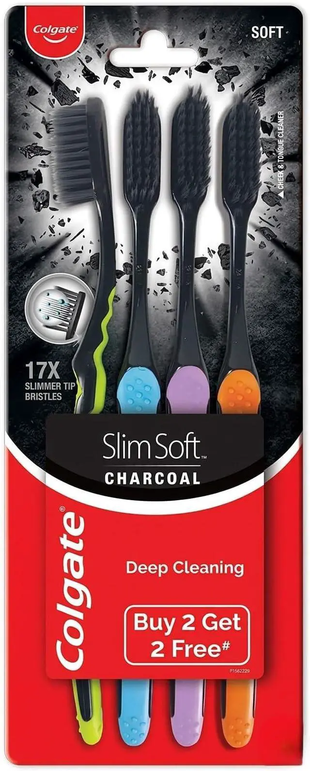 Alt view image 6 of 6 - Slimsoft Charcoal Toothbrush | Combo Pack of 4