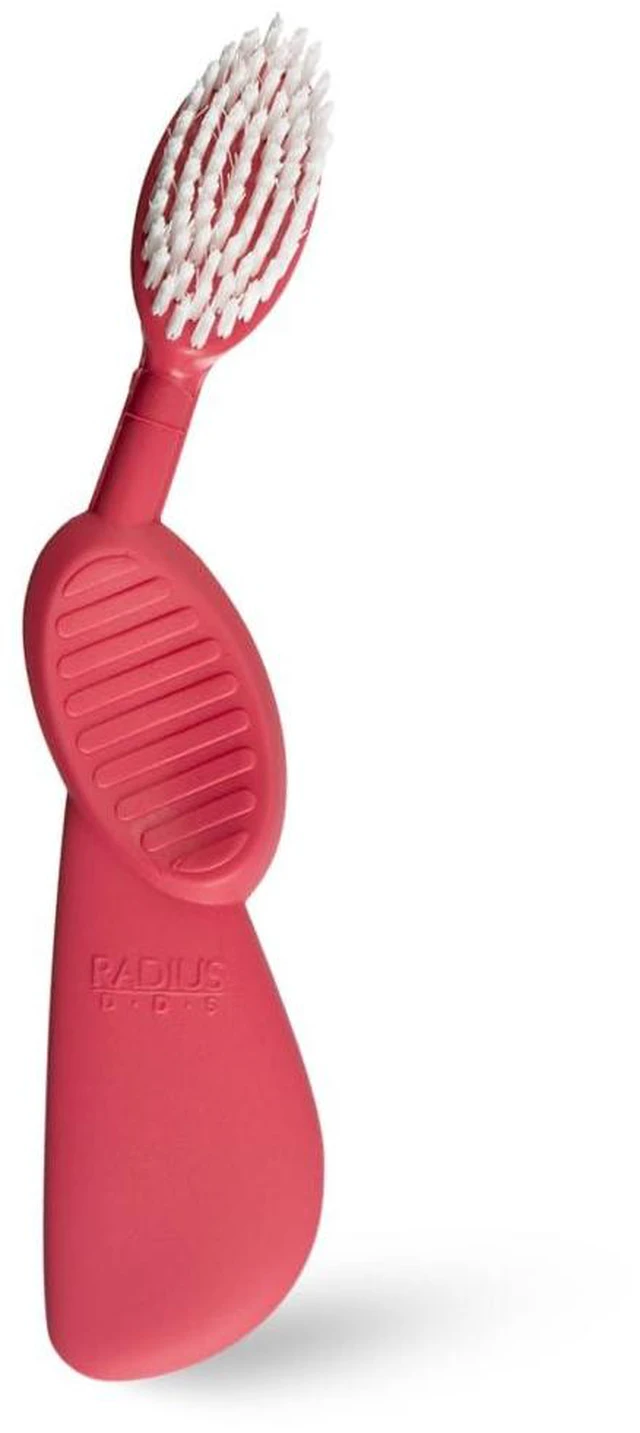 Main image of Toothbrush, Flex Brush, Soft Bristles, Right Handed, Watermelon Brush with White Bristles, BPA Free & ADA Accepted, Pack of 1