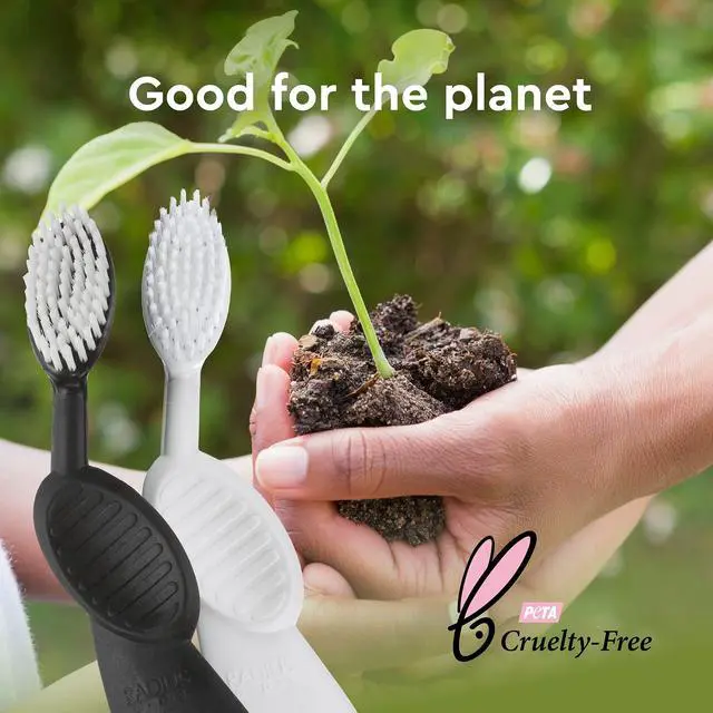 Alt view image 6 of 7 - Toothbrush, Flex Brush, Soft Bristles, Right Handed, Watermelon Brush with White Bristles, BPA Free & ADA Accepted, Pack of 1