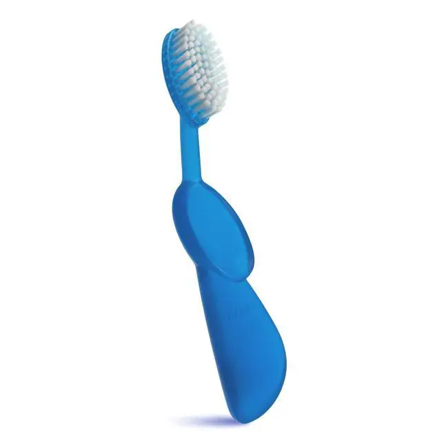 Alt view image 2 of 7 - Toothbrush Original Big Brush, BPA Free and ADA Accepted, Right Hand, Blue Brush and Blue Case
