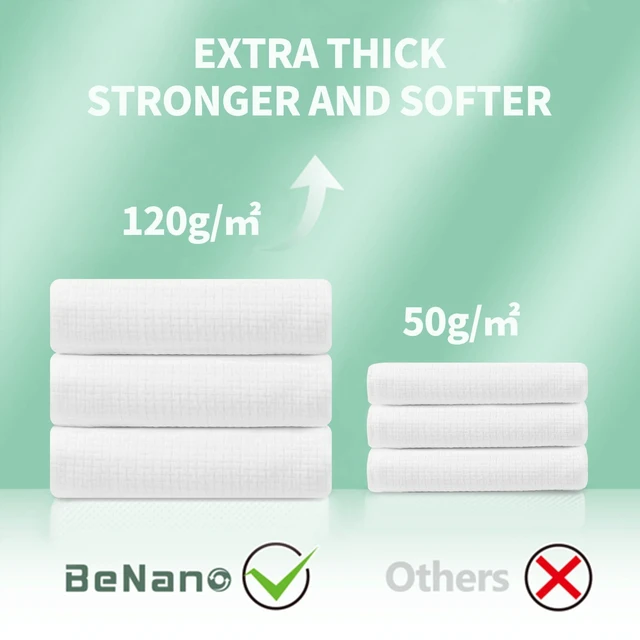 Alt view image 3 of 5 - 55 in x 27.5 in Disposable Bath Towels | Ready to Use, 4 Pack | Sanitary, disposable bath towels. 100% USDA Biobased. Elevate experience in salons, hotels, massage, camping and travel