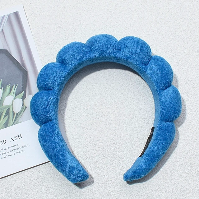Alt view image 2 of 5 - Spa Headbands for Washing Face Makeup Skin Care Headband Women Bubble Facial Beauty Headbands Puffy Shower Towel Band Hair Headband