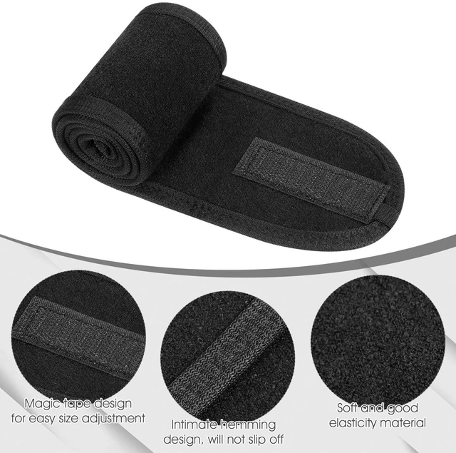 Alt view image 2 of 7 - 4 Pack Spa Facial Headbands for Women, Adjustable Towel Headband | Soft towel cloth, adjustable hook-and-loop fit, keeps hair back for face wash, makeup, spa, shower, yoga,spa self-care gifts