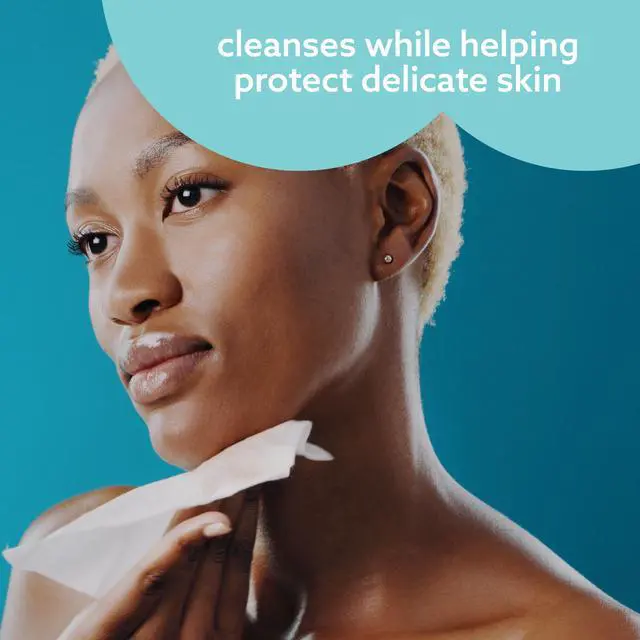 Alt view image 4 of 7 - Beauty Sensitive+ On-The-Go Facial Wipes, 99.9% Water, Unscented Hypoallergenic Face Cleanser Wipes for Sensitive Skin, Double Cleanse & Skincare Routine, 100ct, (10 Packs)