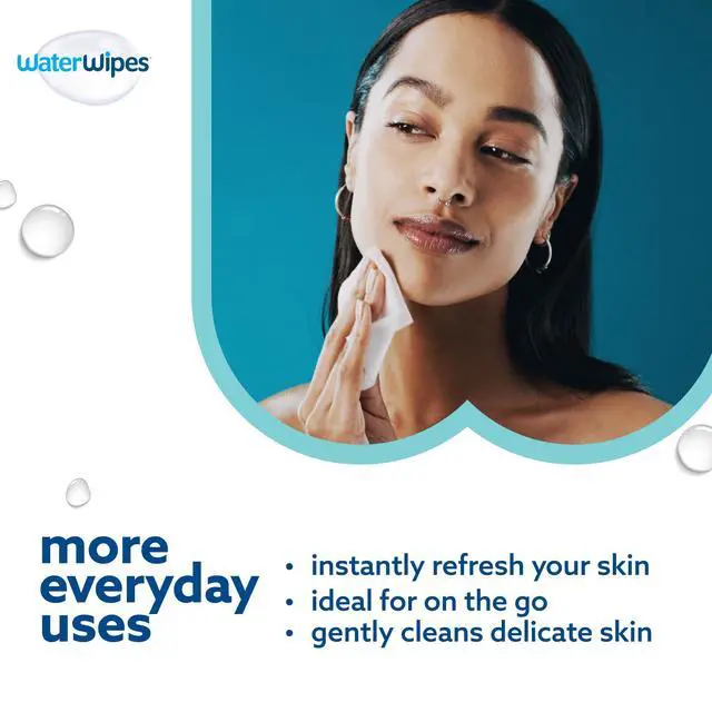 Alt view image 5 of 7 - Beauty Sensitive+ On-The-Go Facial Wipes, 99.9% Water, Unscented Hypoallergenic Face Cleanser Wipes for Sensitive Skin, Double Cleanse & Skincare Routine, 100ct, (10 Packs)