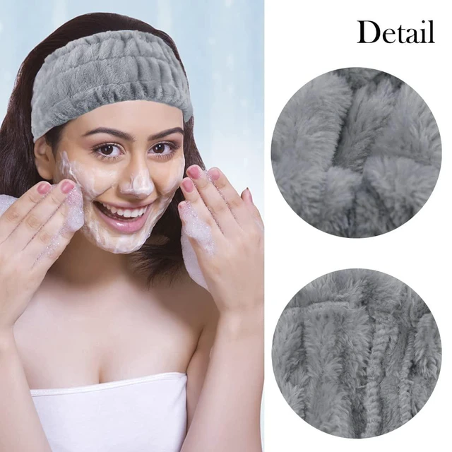 Alt view image 4 of 7 - 3 Pack Microfiber Towel Headbands for Washing Face, Facial Headbands Makeup Headband Spa Headband Skincare Headband Fash Wash Headband for Women and Girls