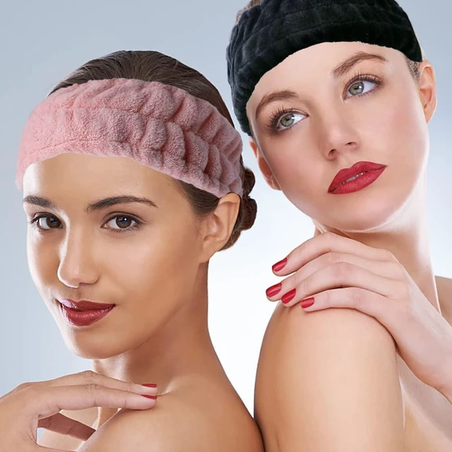 Alt view image 5 of 7 - 3 Pack Microfiber Towel Headbands for Washing Face, Facial Headbands Makeup Headband Spa Headband Skincare Headband Fash Wash Headband for Women and Girls