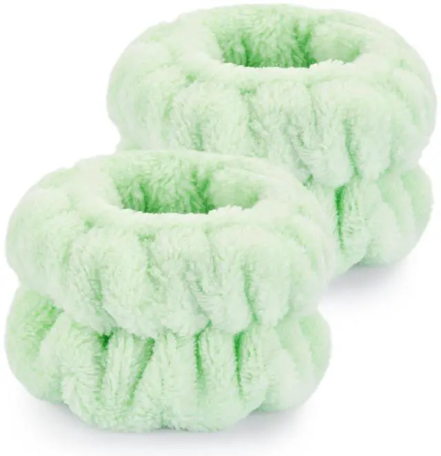 Main image of 2 Pcs Wrist Bands for Washing Face, Microfiber Wrist Towels for Washing Face, Spa Wristbands for Washing Face, Face Wash Wristbands, Arm Bands for Washing Face for Woman and Children