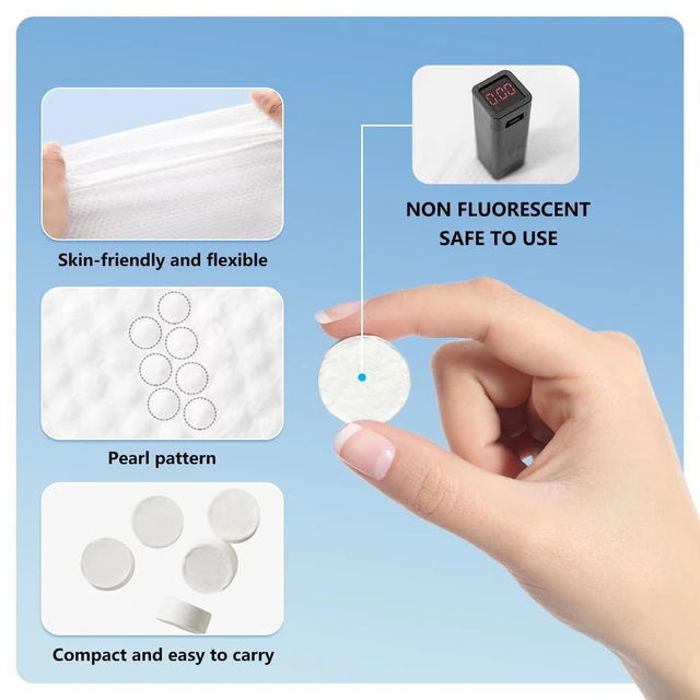 Alt view image 4 of 7 - 120 Pcs Compressed Towels, Camping, Disposable Face Compressed Towels, Magic Towel, Compressed Towel for Travel, Camping,Hiking (8x9in) (White 120)