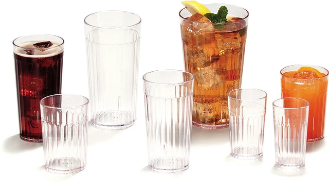 Alt view image 7 of 7 - Bistro Tumbler, Plastic Cups for Water or Drinks, 20 Oz, 1 Count, Clear