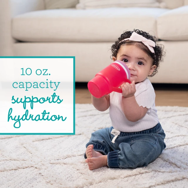 Alt view image 2 of 6 - My 1st Tumbler Plastic Sippy Cup, Hibiscus, Straw Cup, 10oz | Sip, carry, repeat. Easy-to-hold hard plastic tumbler. Leak-resistant straw for little sippers on the go