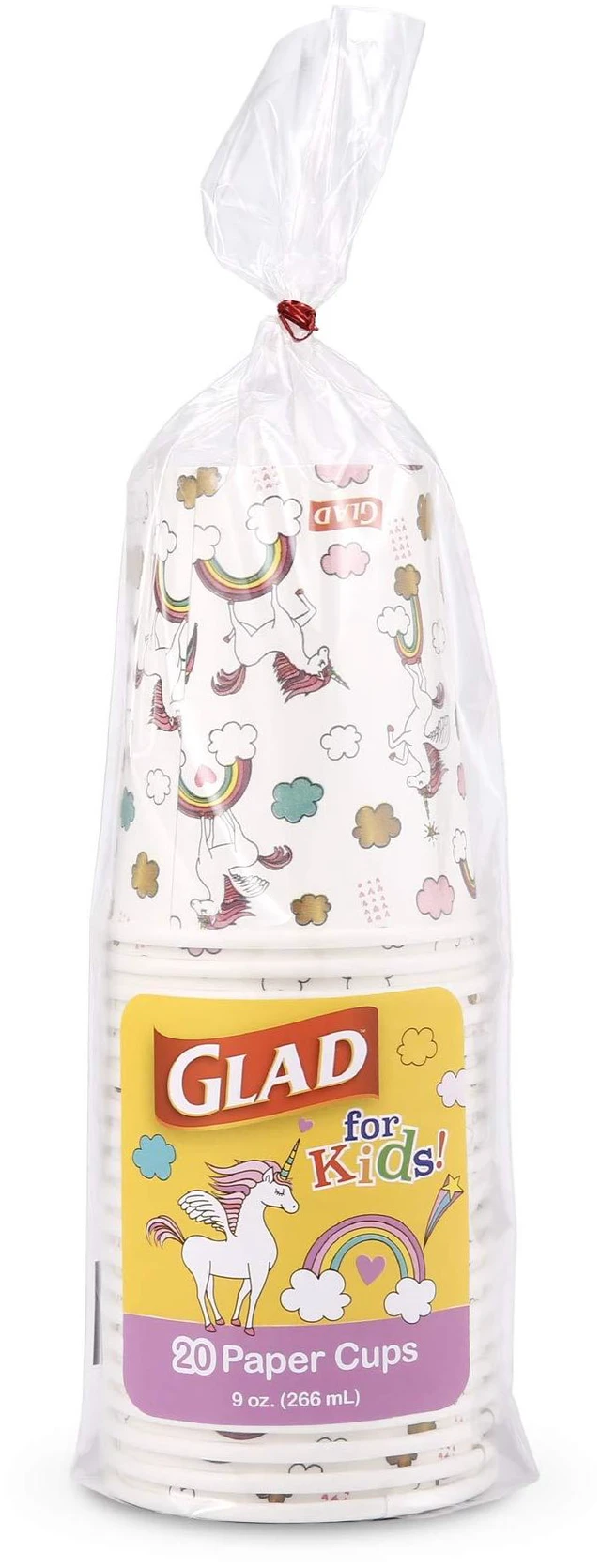 Main image of for Kids Unicorn Disposable Paper Cups, 9 Oz, 20 Count | Fun kid-friendly design, for juice, water, and cold drinks, disposable, assorted patterns, party-ready
