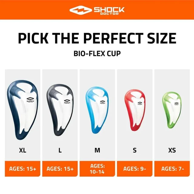 Alt view image 6 of 6 - BioFlex Athletic Cup, Vented Protection, Youth & Adult Sizes