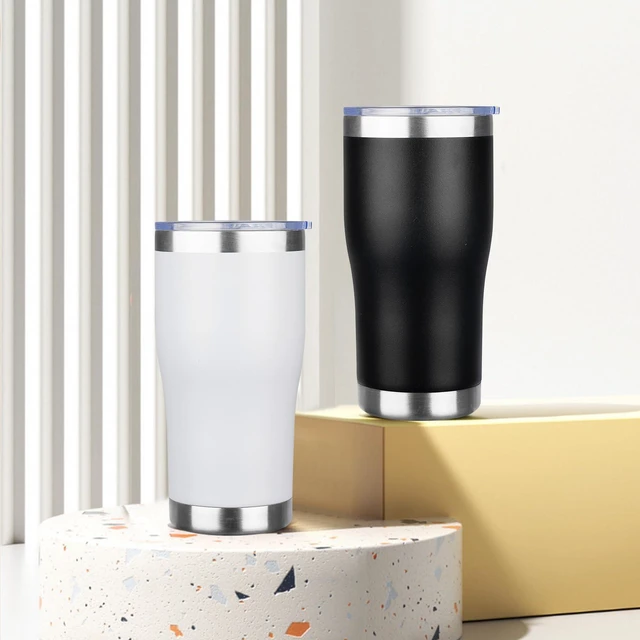 Alt view image 7 of 7 - 20oz Coffee Tumbler with Lid and Straw Double Wall Vacuum Insulated Cup Stainless Steel Travel Mugs Insulated for Hot and Cold Leakproof Powder Coated Tumbler for Indoor and Outdoor