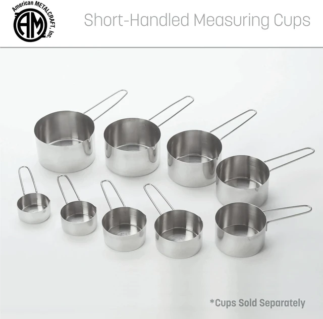Alt view image 6 of 6 - MCW125 Stainless Steel Measuring Cup, Wire Handle, 1 1/4-Inch Cup