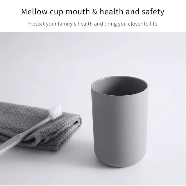 Alt view image 2 of 6 - Plastic Tumblers Plastic Water Tumbler Reusable Drinkware Glasses Unbreakable Dishwasher Safe Drink Cup Set of 2 Assorted Colors(Grey&White)