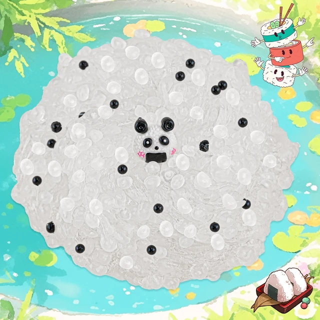 Alt view image 2 of 4 - Onigiri Rice Bead Slime - Stretchy & Non-Sticky Crunchy Slime Party Favors for Kids