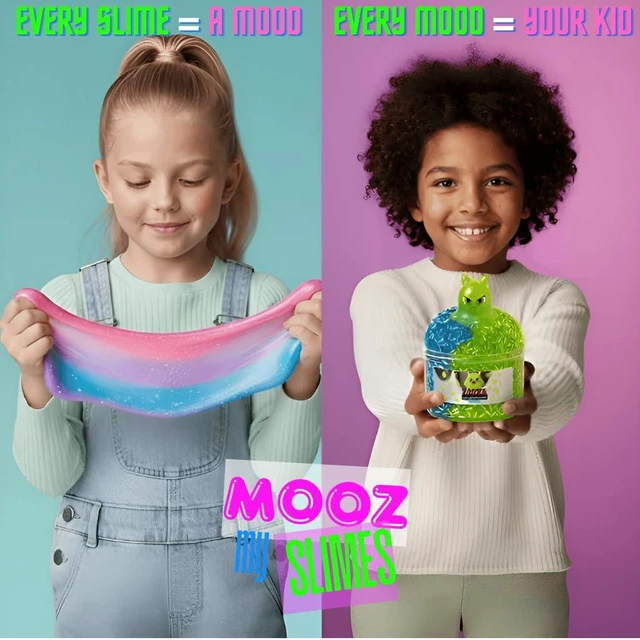 Alt view image 4 of 5 - Dreamy Cloud Slime Kit - 3-Tone Purple, Orange & Snow - Non-Sticky ASMR Cloud Dough with Axolotl Charm & Beads - Sensory Toy Gift for Kids Ages 5-12 - 7oz