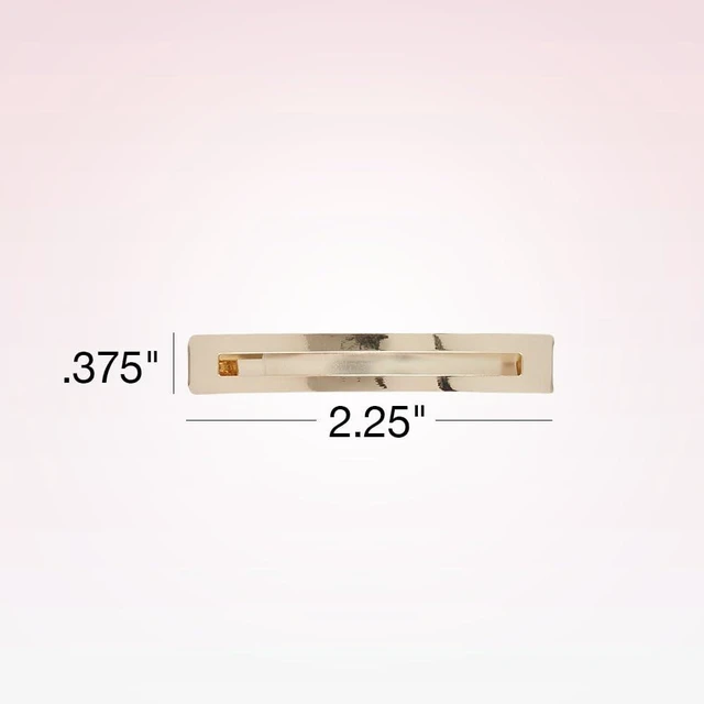 Alt view image 2 of 3 - Scunci by Conair No-Slip Grip Stay Tight Barrettes - hair barrettes for women - hair accessories for women - hair clips - Gold, Black and Silver - 6