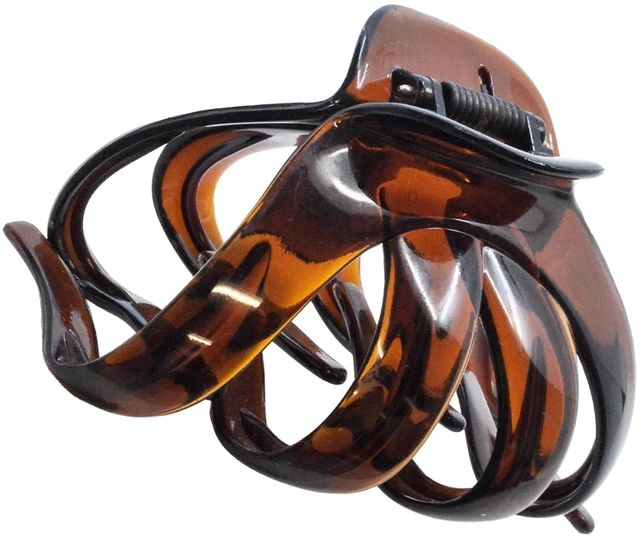 Main image of Paris AD716 Octopus Hair Clips 3.5" Large Claw Clips for Thick Hair | Girl Octopus Claw Clip for Women, Jaw Hair Clip for Women, Made in France