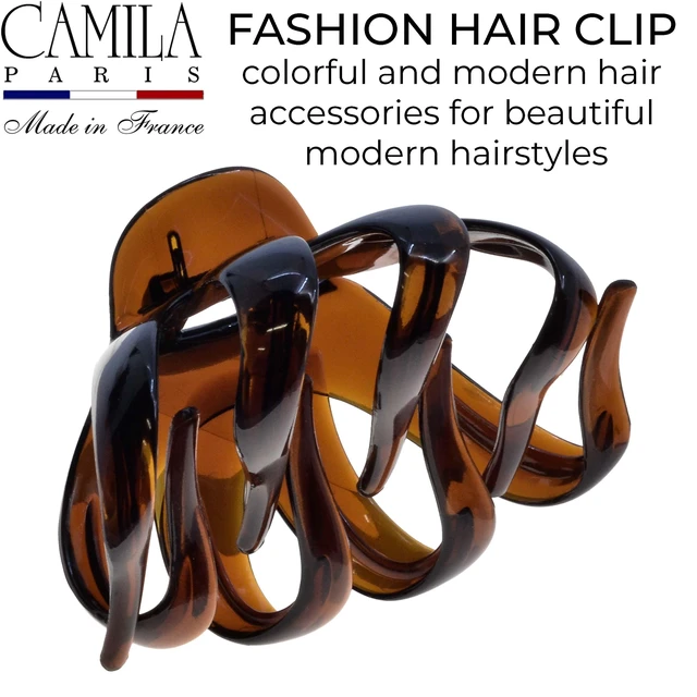 Alt view image 4 of 7 - Paris AD716 Octopus Hair Clips 3.5" Large Claw Clips for Thick Hair | Girl Octopus Claw Clip for Women, Jaw Hair Clip for Women, Made in France