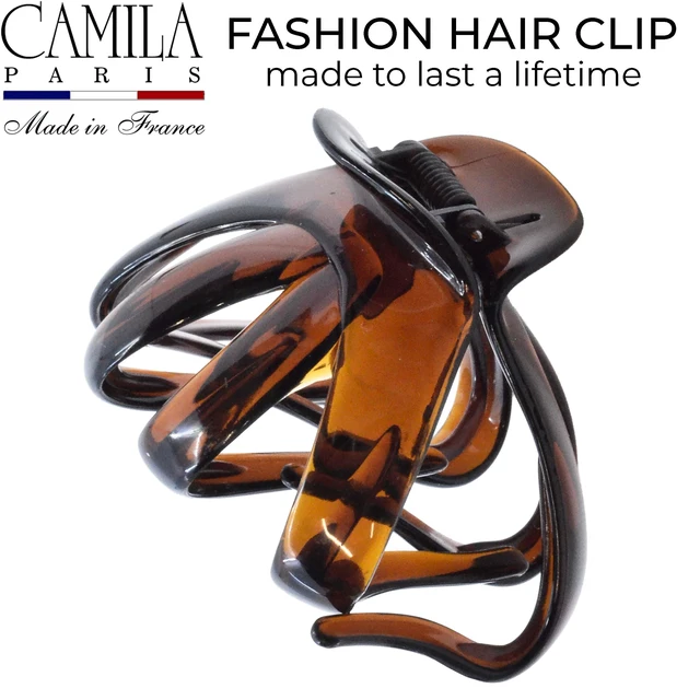 Alt view image 5 of 7 - Paris AD716 Octopus Hair Clips 3.5" Large Claw Clips for Thick Hair | Girl Octopus Claw Clip for Women, Jaw Hair Clip for Women, Made in France