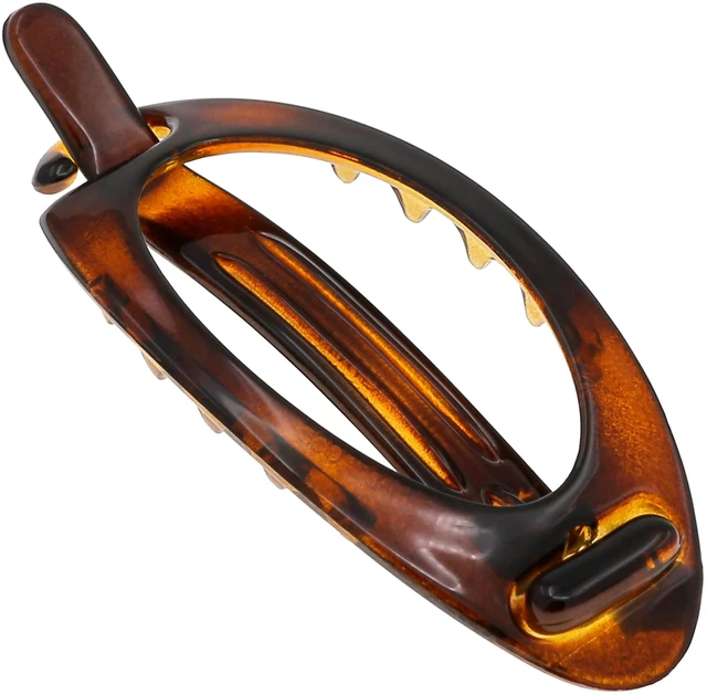 Main image of Paris CP2316 French Hair Barrette Clip, Flexible Ponytail Holder No Metal Parts, Strong Hold Grip Hair Clips for Women, No Slip and Durable Styling Girls Hair Accessories, Made in France