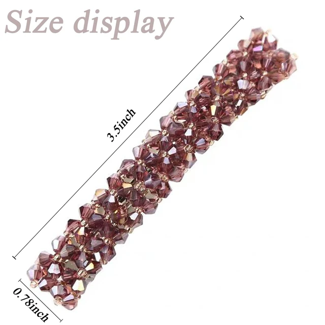 Alt view image 3 of 6 - Elegant Hair Clips Fashion Hair Barrettes for Women and Girls, Sparkly Glitter Rhinestones Flowers Hairpin French Style Hairclips Vintage Hair Accessoires for Women