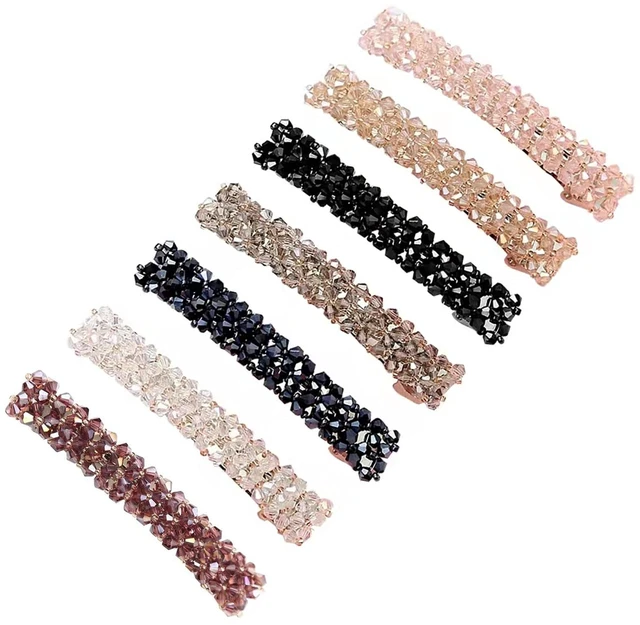 Alt view image 6 of 6 - Elegant Hair Clips Fashion Hair Barrettes for Women and Girls, Sparkly Glitter Rhinestones Flowers Hairpin French Style Hairclips Vintage Hair Accessoires for Women